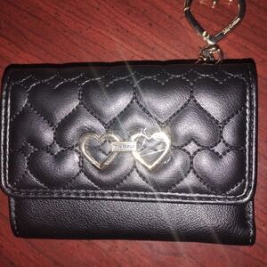 Juicy Couture Black Heart Quilted Wallet